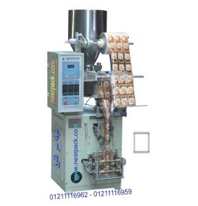 ماكينة تعبئة وتغليف الحبوب و الحبيبات و مساحيق اوتوماتيك لحام ثلاثي و لحام رباعي موديل 905